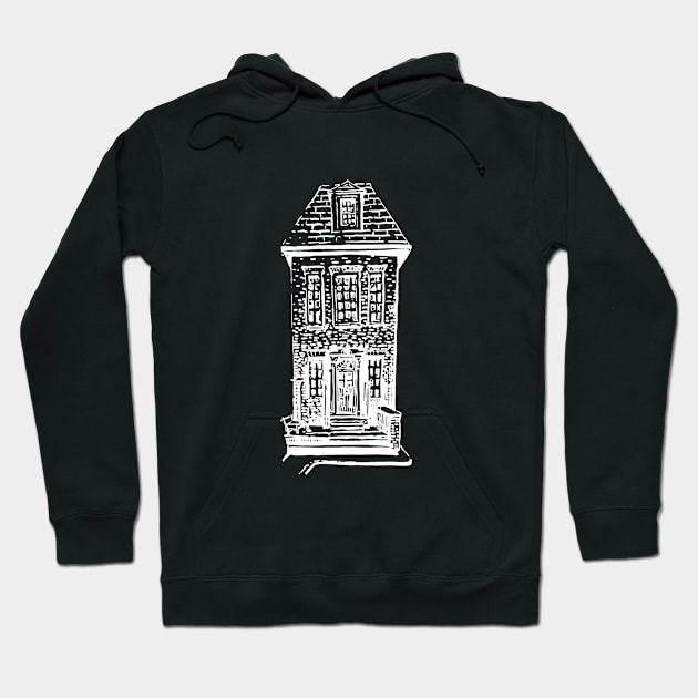 A unique gift for any holiday. Old house. Hoodie by ElizabethArt